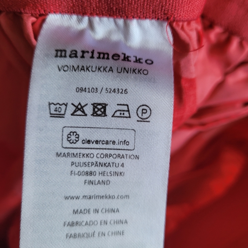 Marimekko Voimakukka Uniko Red Pants - Picture 9 of 10